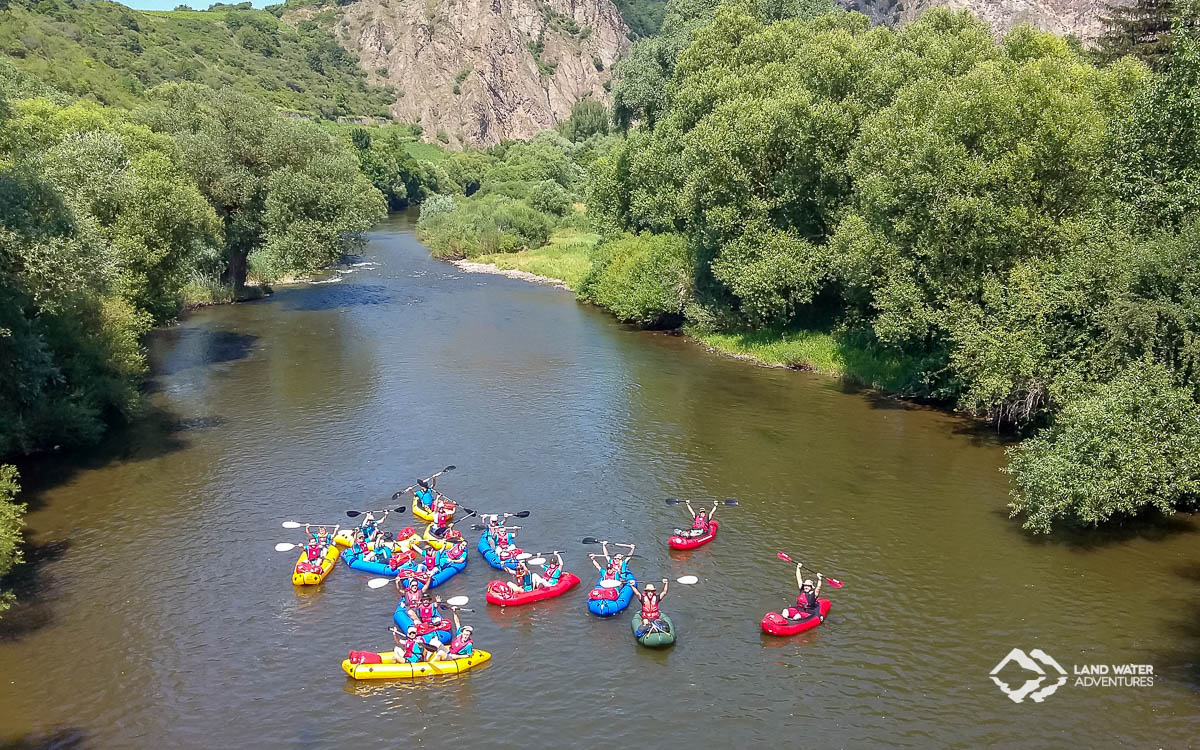 Packrafting Team-Events Nahe