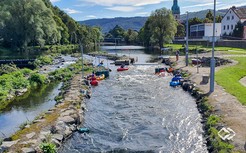 Wildwasser Technik-Training im Wildwasserkanal Hohenlimburg, Streckenübersicht