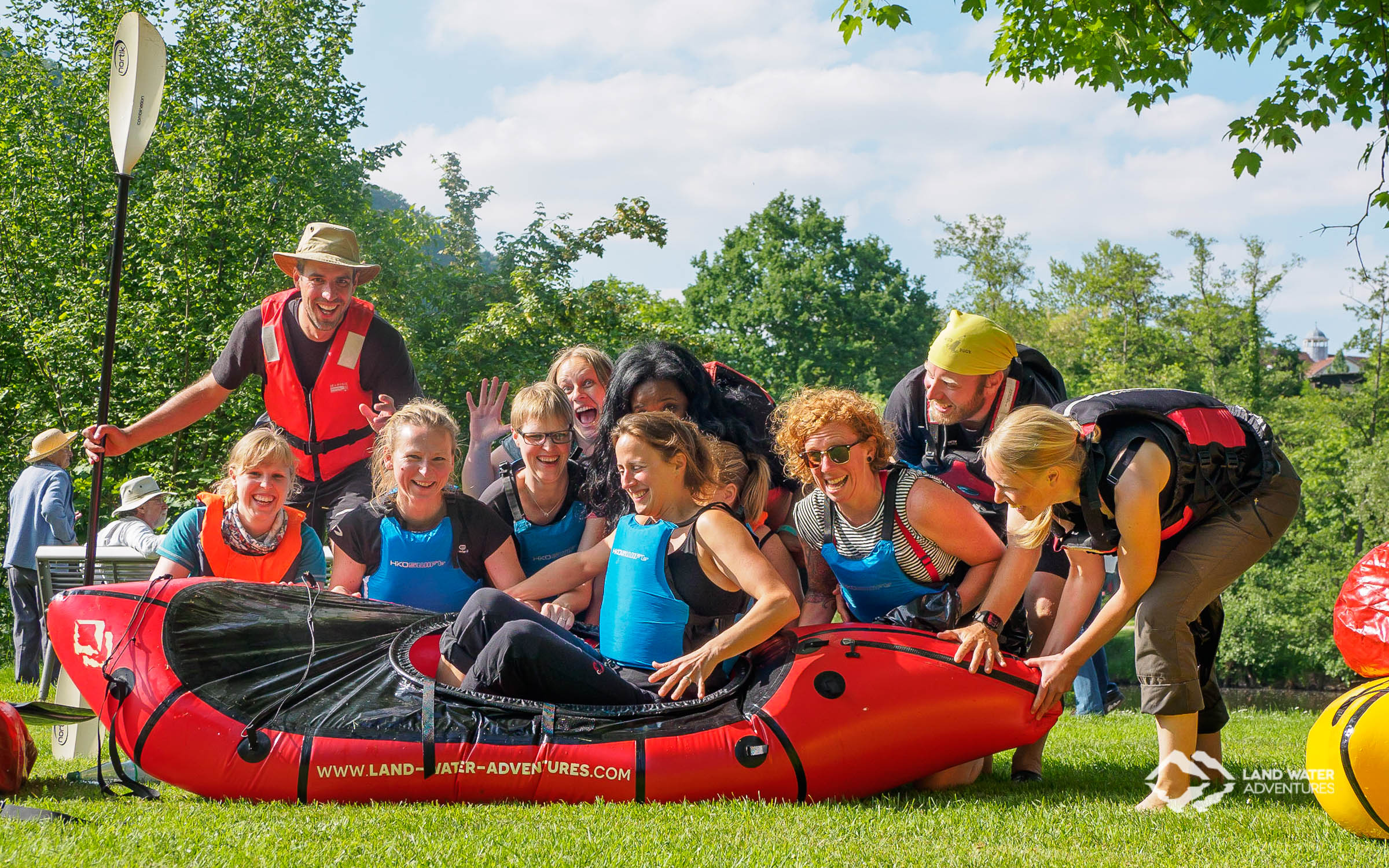 Packrafting Nahe Gruppen