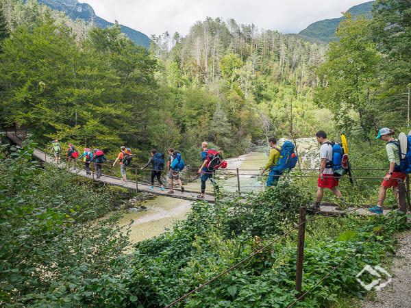 Wildwasser Packrafting Kurse Soca, Slowenien