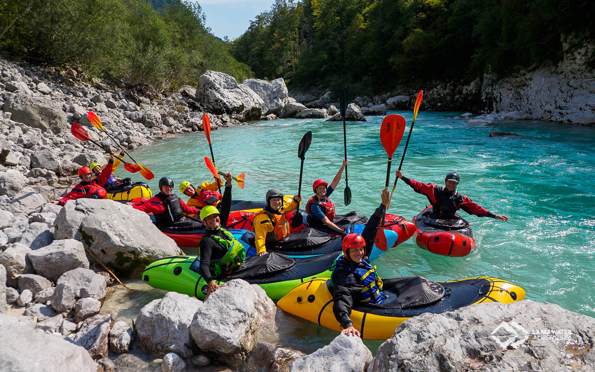 Wildwasser Packrafting Kurse Soca