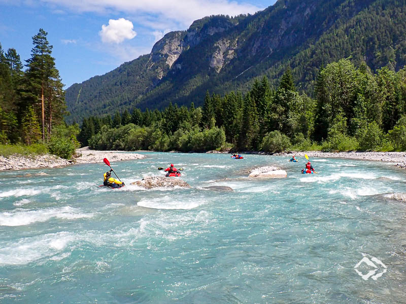 Wildwasser Packrafting Kurse Alpen