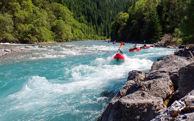 Advanced Wildwasser Packrafting Kurse Tirol