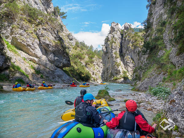 Wildwasser Packrafting Kurse Alpen